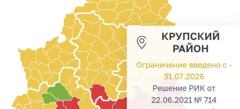 В Крупском районе продолжает действовать ограничение на посещение лесов