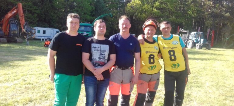 Белорусские вальщики леса стали лучшими на открытом чемпионате Литвы